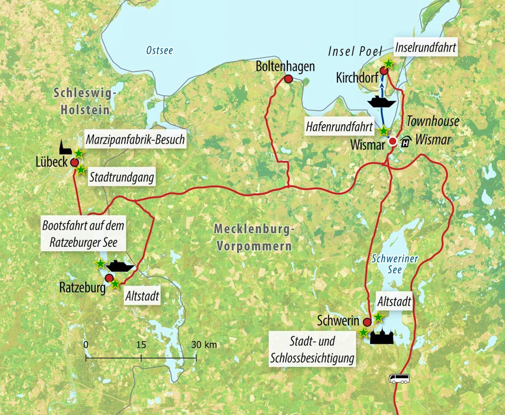 Ihre Reiseroute – © Eberhardt TRAVEL