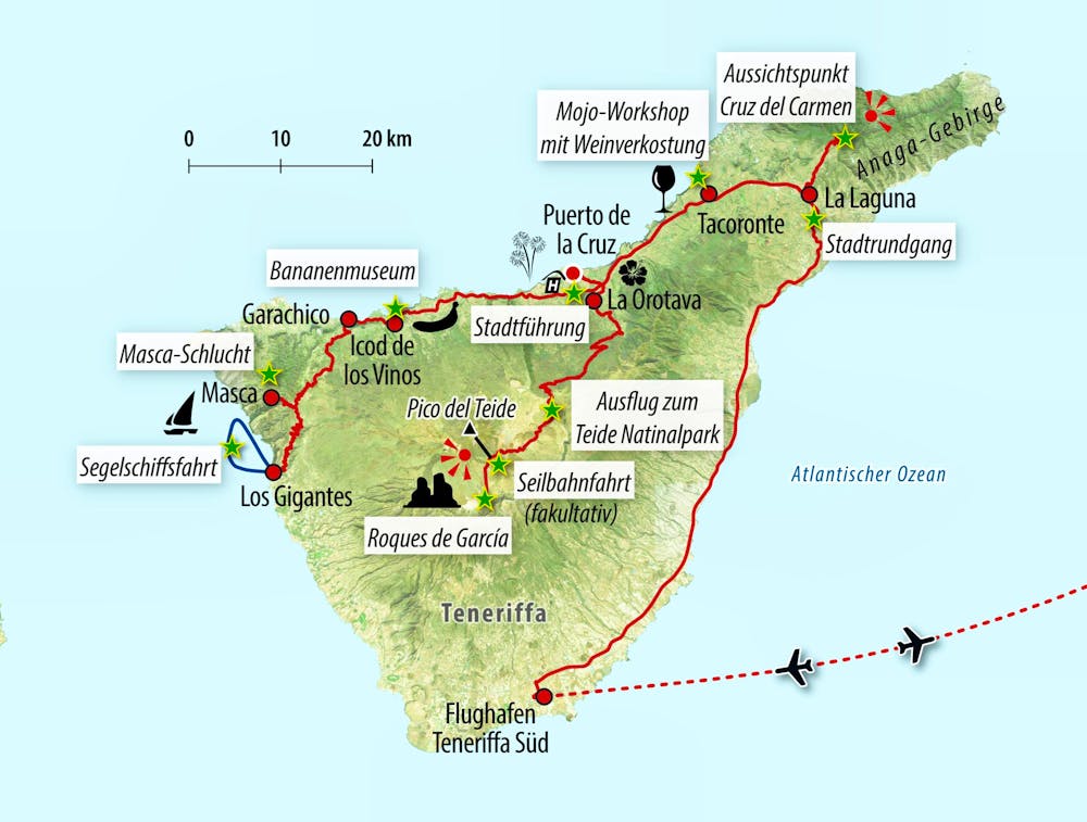 Ihre Reiseroute – © Eberhardt TRAVEL 