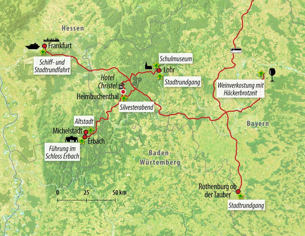 Ihre Reiseroute – © Eberhardt TRAVEL