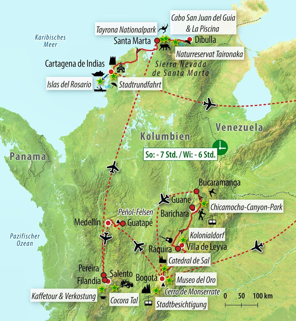 Ihre Reiseroute – © Eberhardt TRAVEL