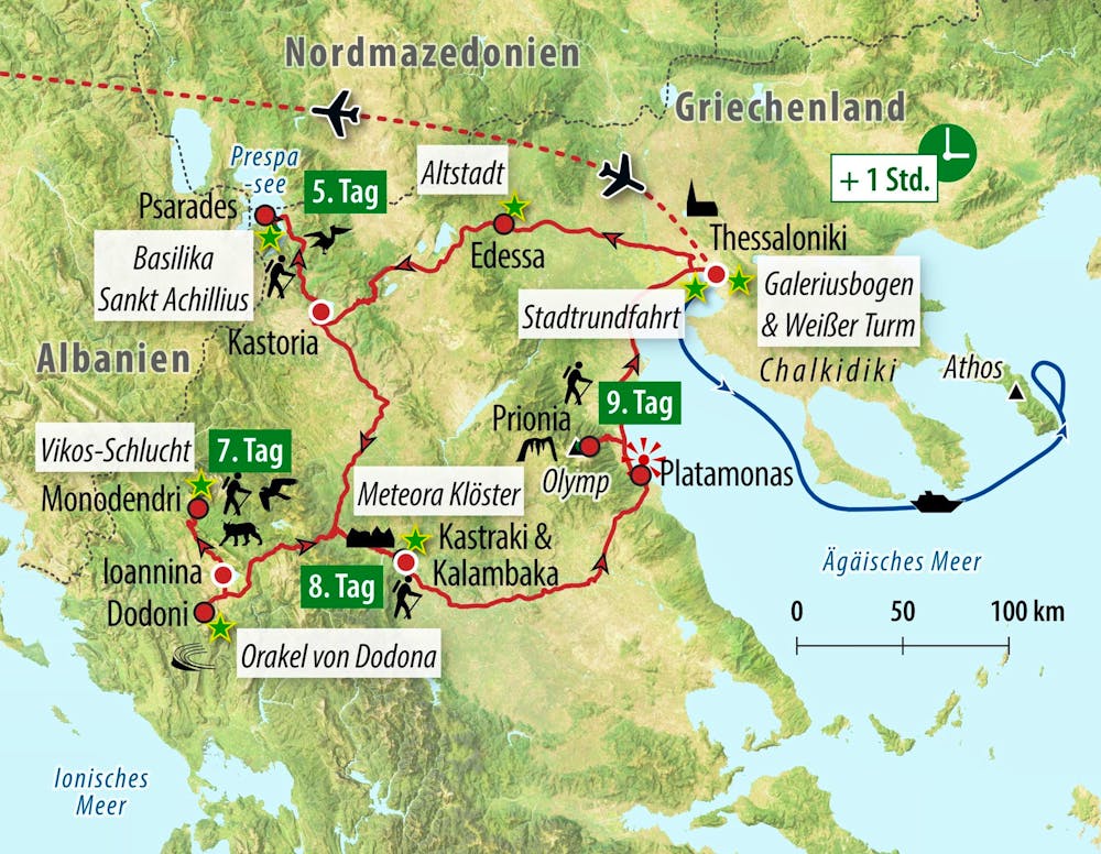 Ihre Reiseroute – © Eberhardt TRAVEL