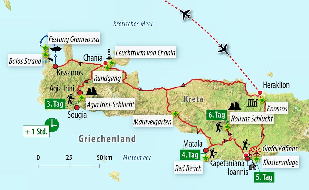 Ihre Reiseroute – © Eberhardt TRAVEL