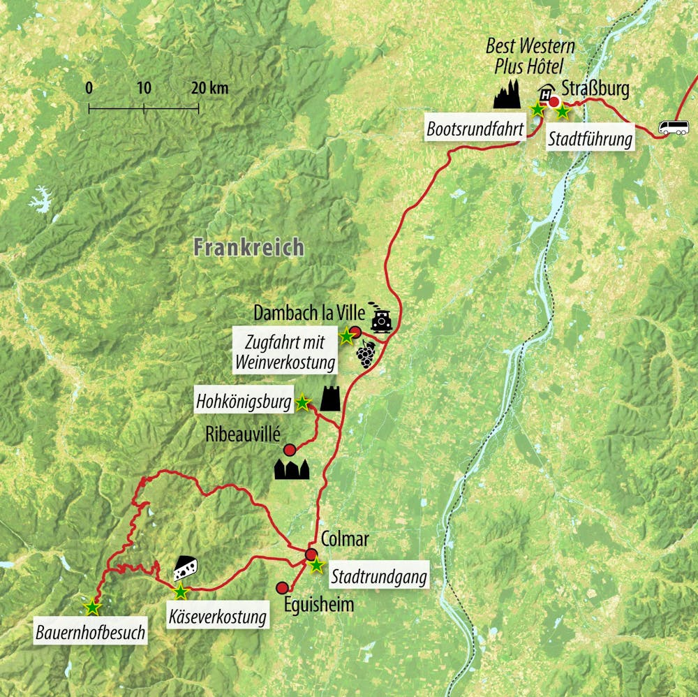Ihre Reiseroute – © Eberhardt TRAVEL