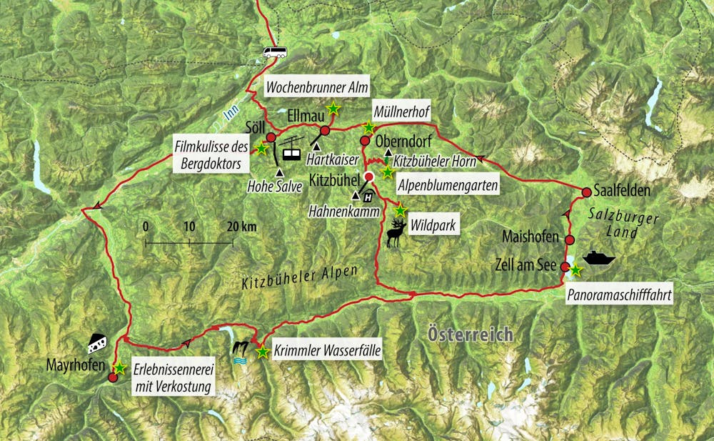 Ihre Reiseroute – © Eberhardt TRAVEL