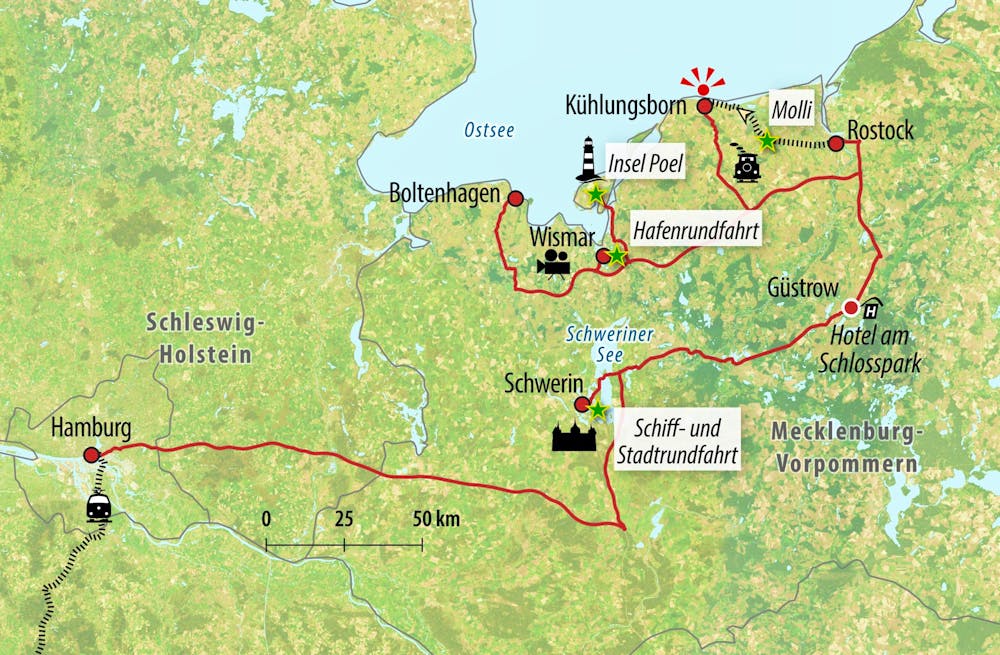 Ihre Reiseroute – © Eberhardt TRAVEL