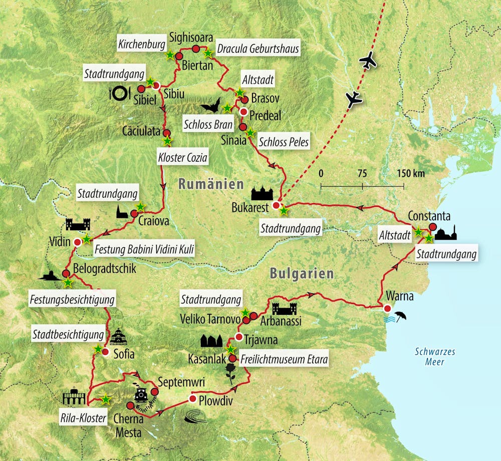 Ihre Reiseroute – © Eberhardt TRAVEL