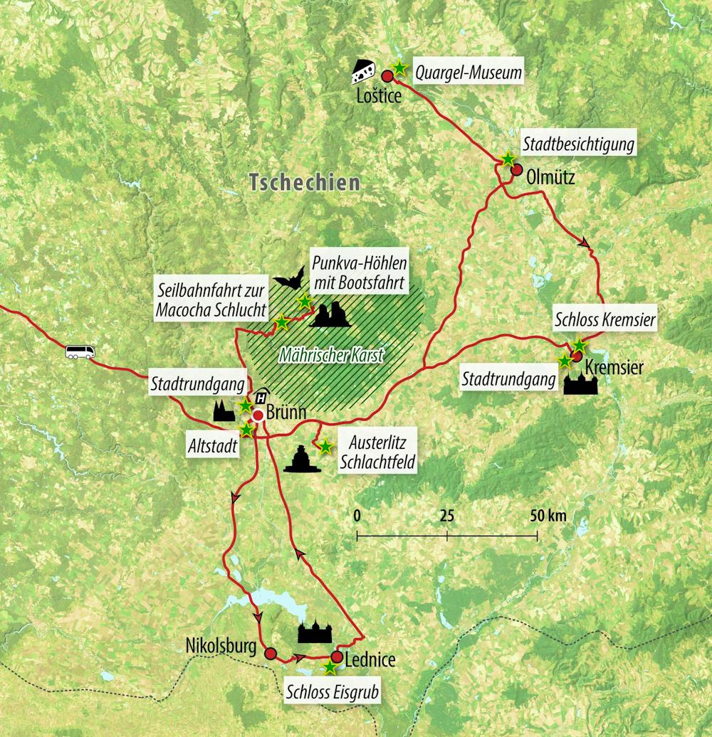 Ihre Reiseroute – © Eberhardt TRAVEL