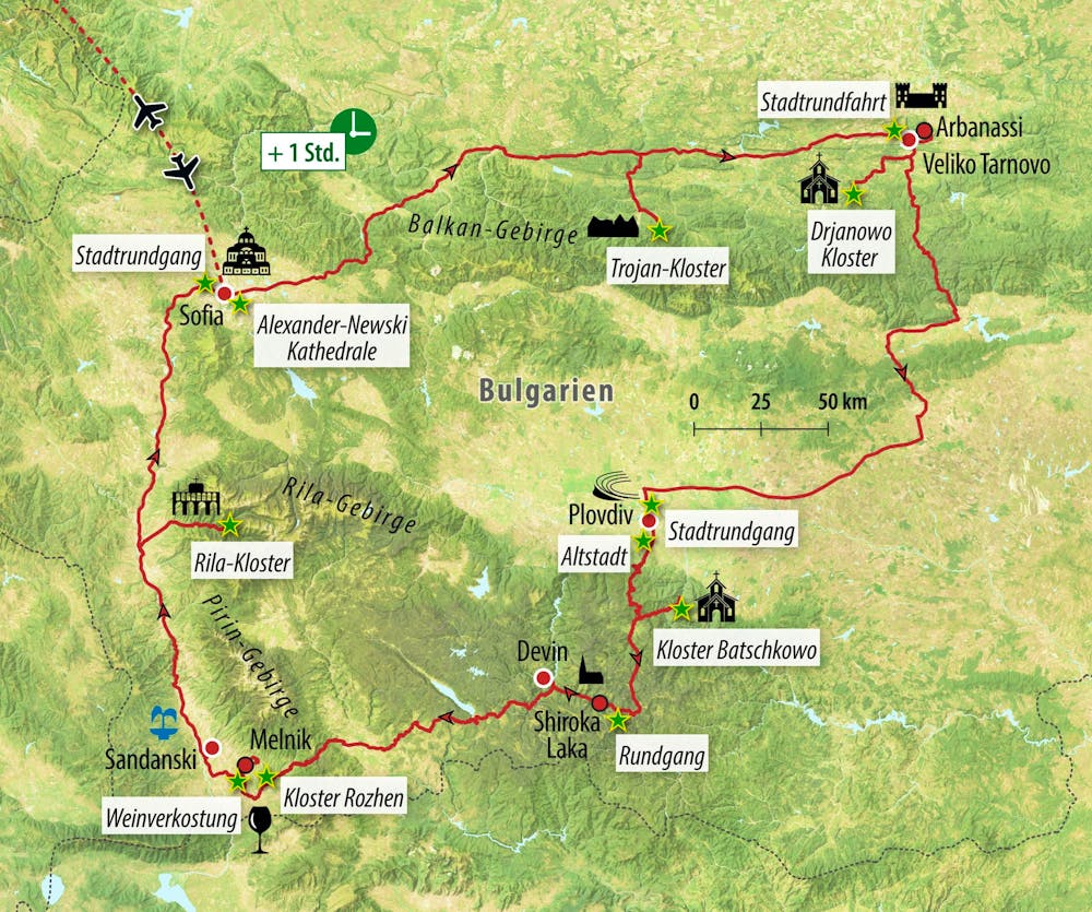 Ihre Reiseroute – © Eberhardt TRAVEL