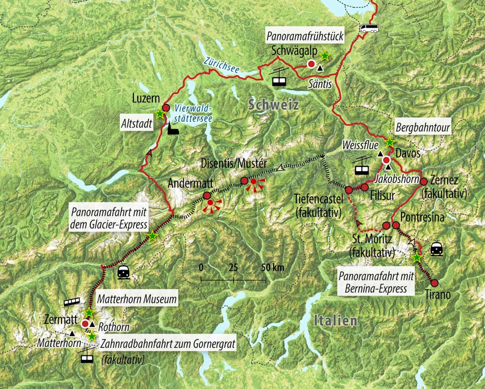 Ihre Reiseroute – © Eberhardt TRAVEL