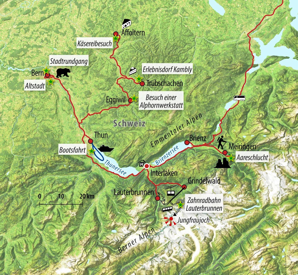Ihre Reiseroute – © Eberhardt TRAVEL
