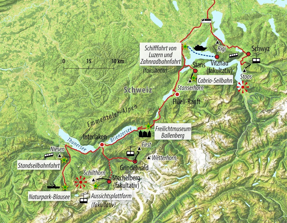 Ihre Reiseroute – © Eberhardt TRAVEL
