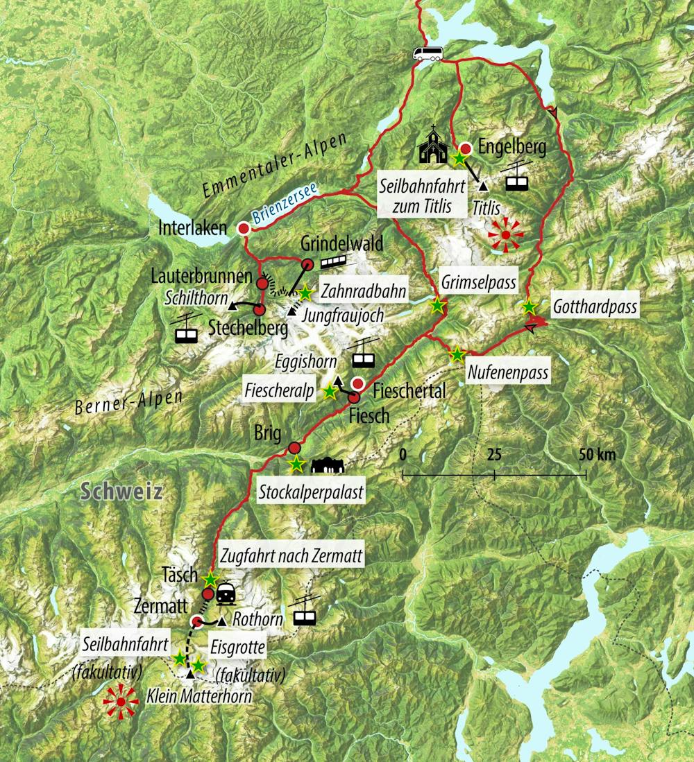 Ihre Reiseroute – © Eberhardt TRAVEL