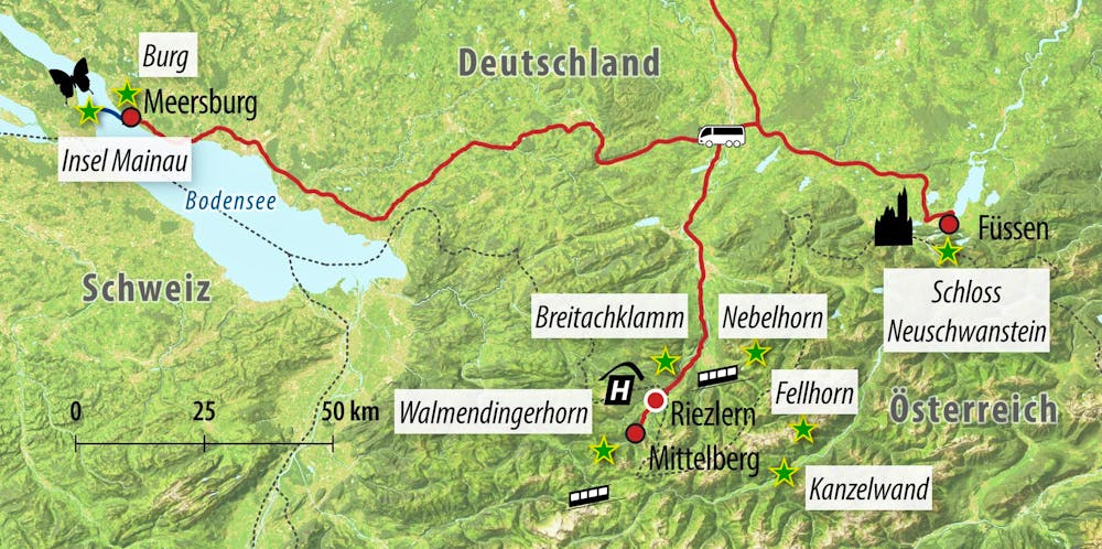 Ihre Reiseroute &ndash; &copy; Eberhardt TRAVEL