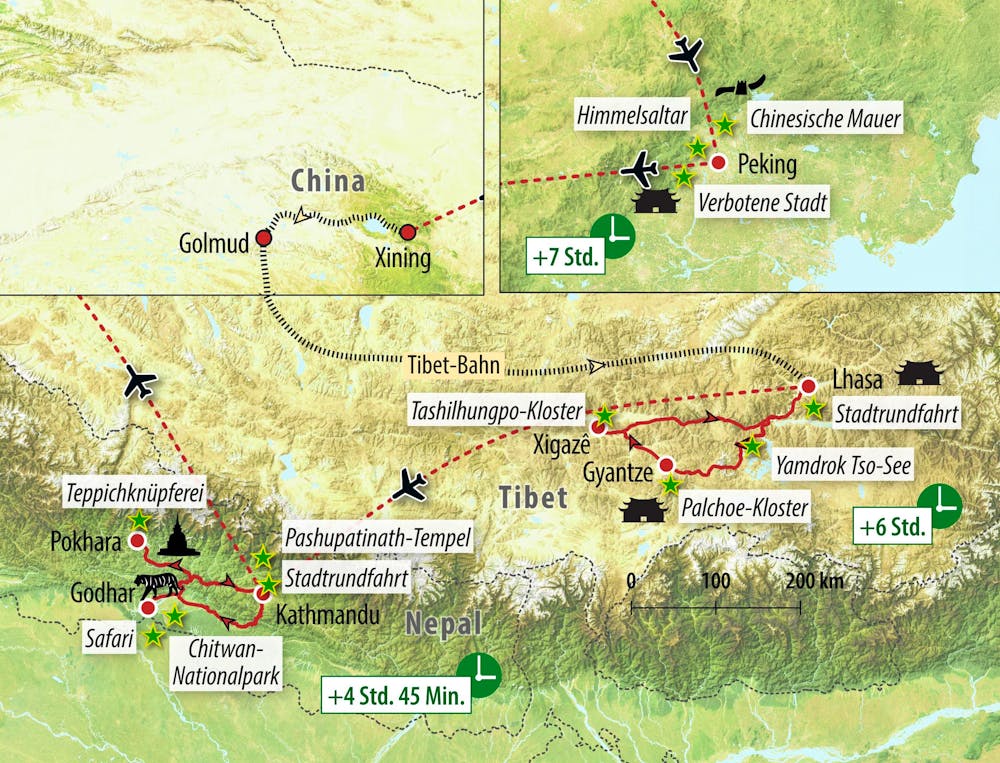 Ihre Reiseroute – © Eberhardt TRAVEL