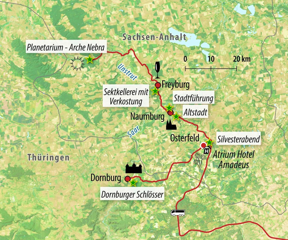 Ihre Reiseroute – © Eberhardt TRAVEL