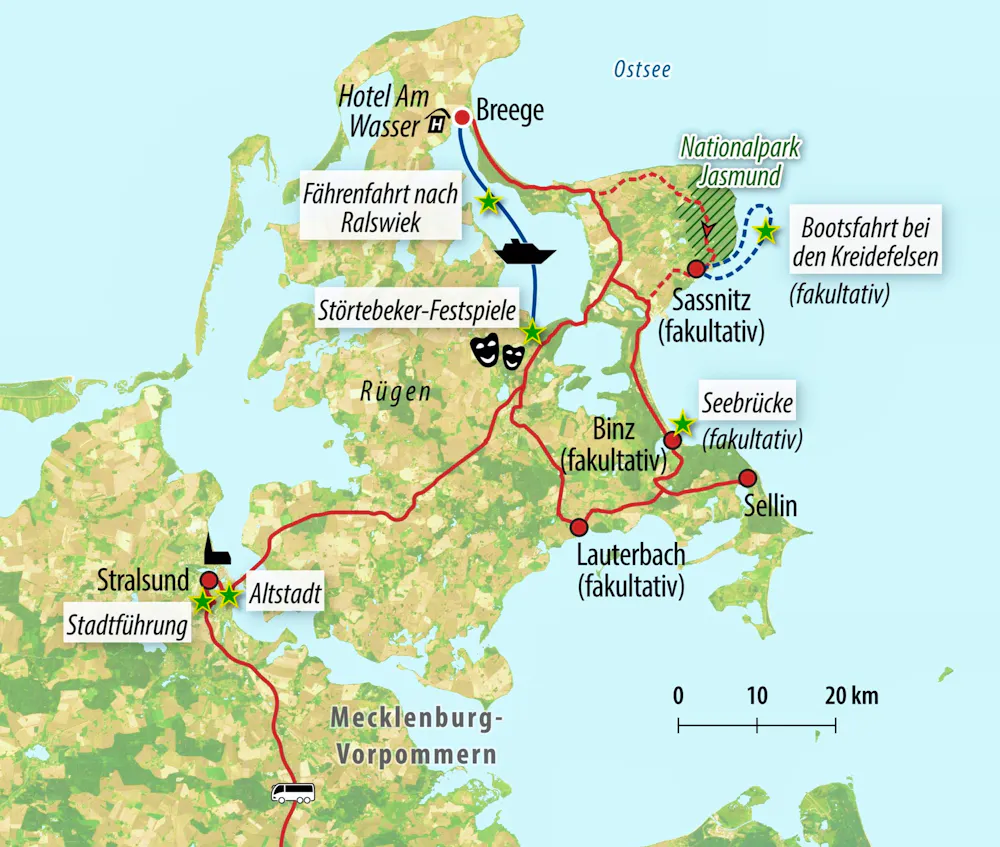 Ihre Reiseroute &ndash; &copy; Eberhardt TRAVEL