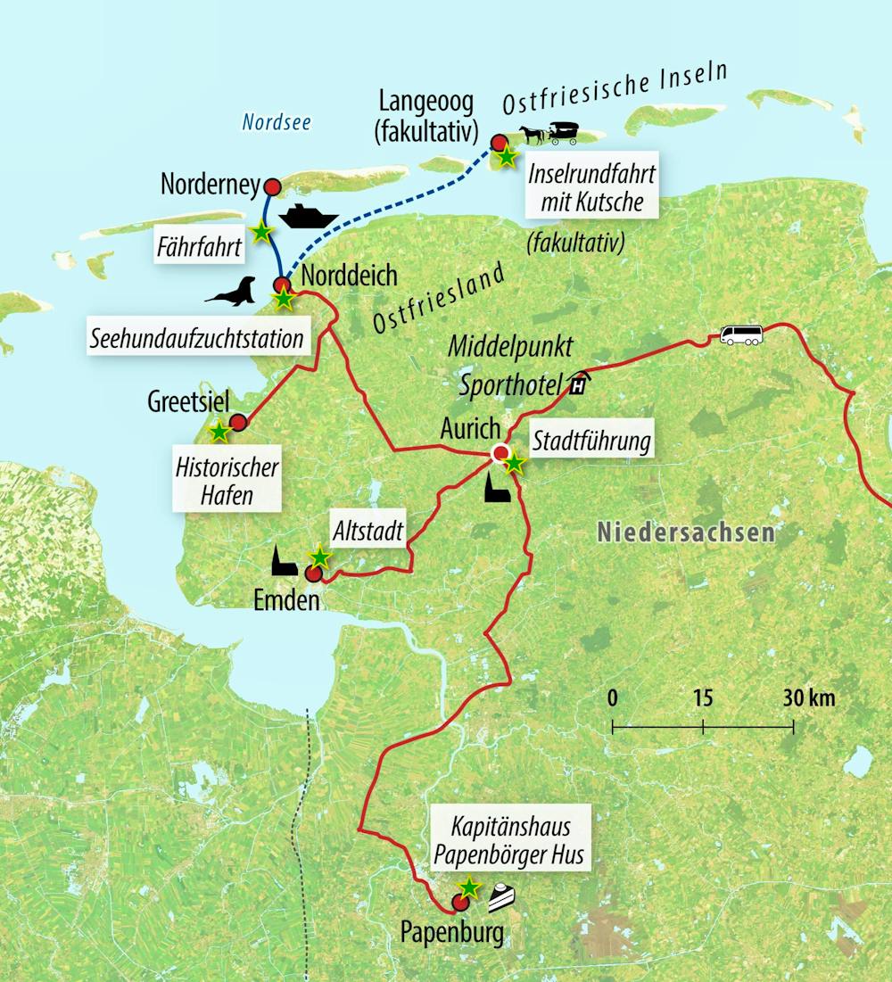 Ihre Reiseroute – © Eberhardt TRAVEL