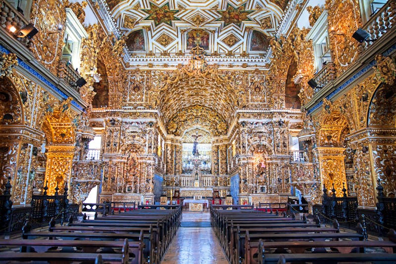 Goldverzierte Kirche São Francisco in Salvador de Bahia - ©Leonardo - stock.adobe.com
