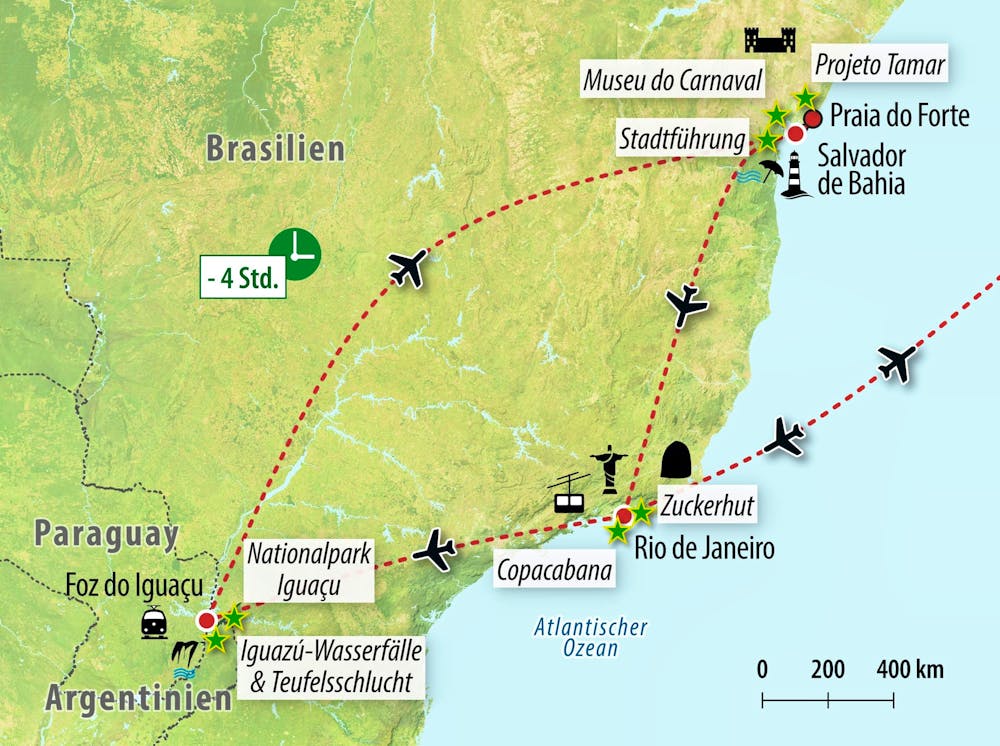 Ihre Reiseroute – © Eberhardt TRAVEL