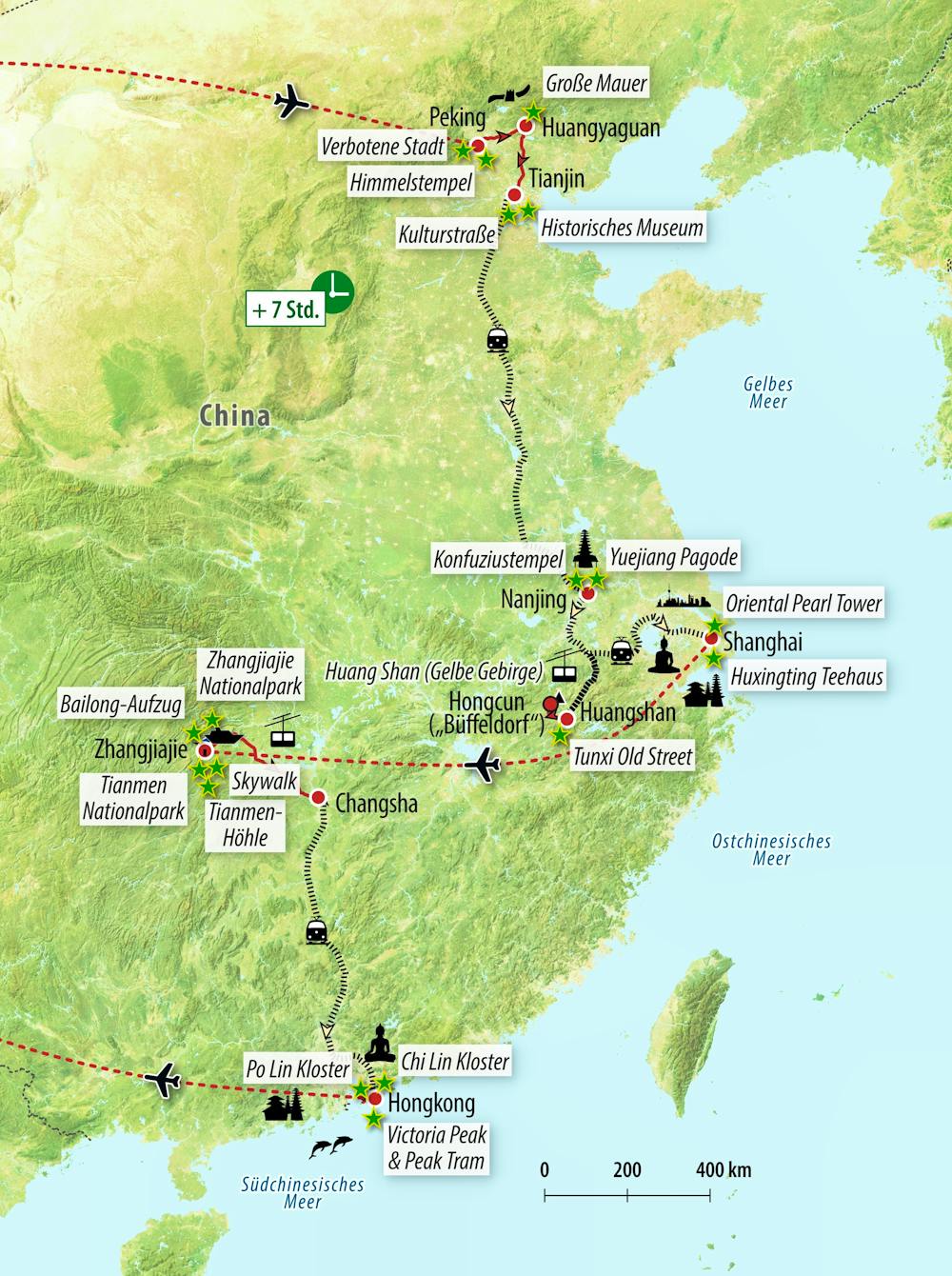 Ihre Reiseroute &ndash; &copy; Eberhardt TRAVEL