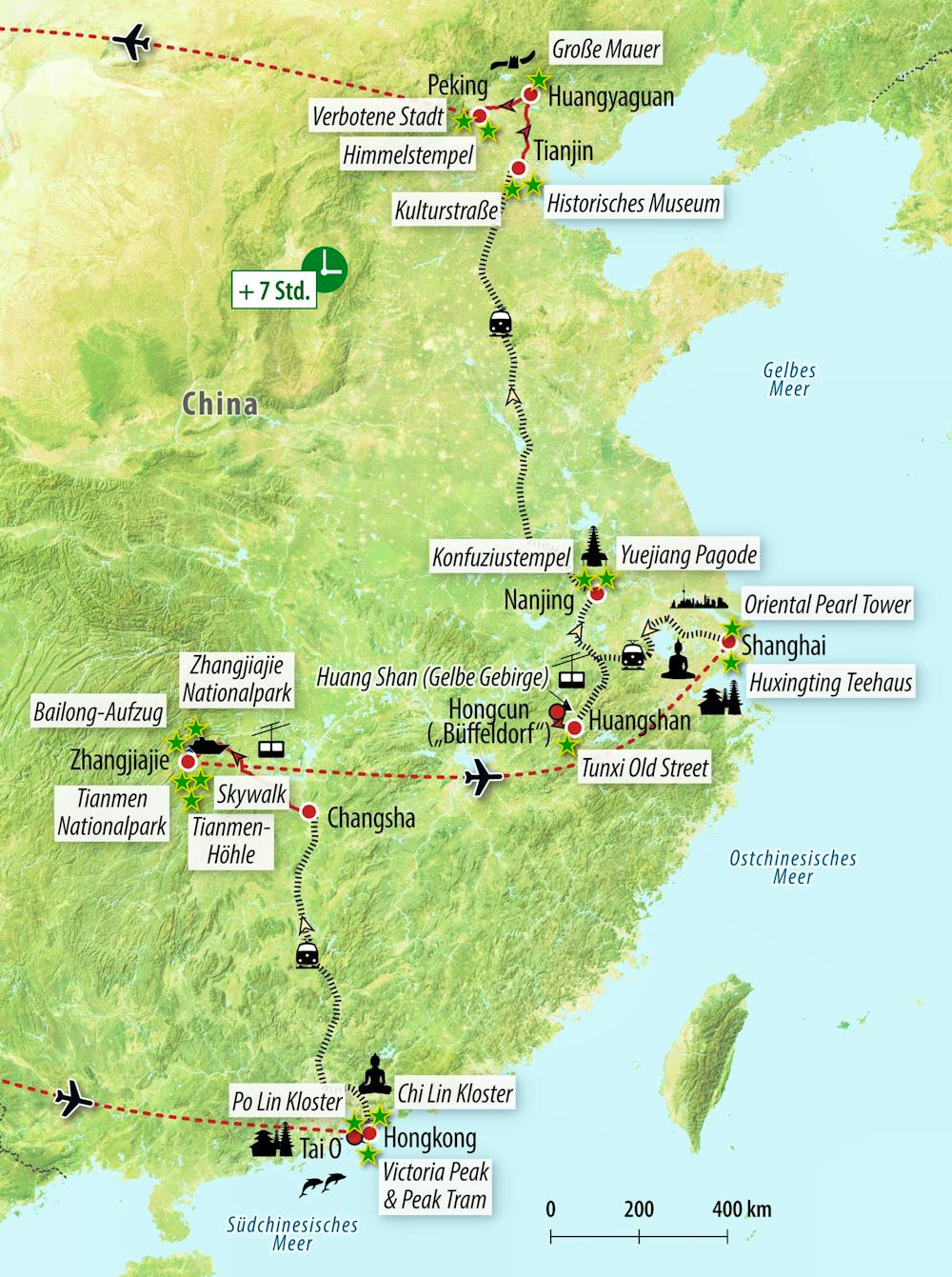 Ihre Reiseroute – © Eberhardt TRAVEL