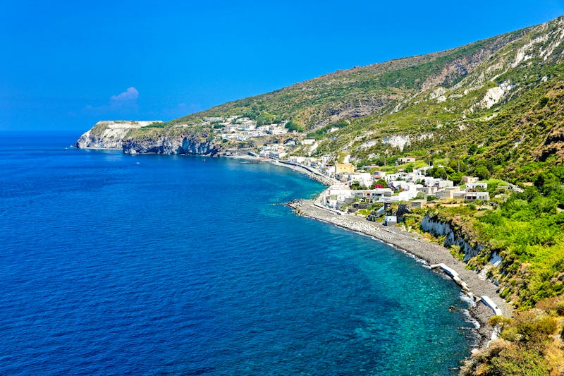 Dorf Aquacalda auf der Insel Lipari  - ©Peter Engelke - stock.adobe.com