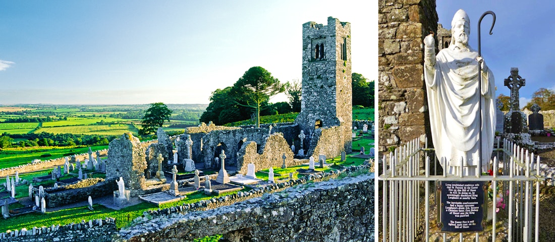 Auf dem „Hill of Slane“ entzündete St. Patrick 433 sein großes Osterfeuer – © David Matthew Lyons - stock.adobe.com