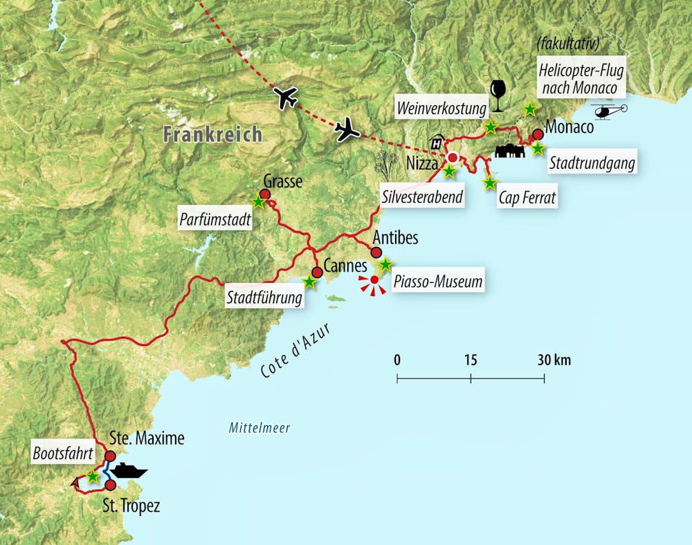 Ihre Reiseroute – © Eberhardt TRAVEL