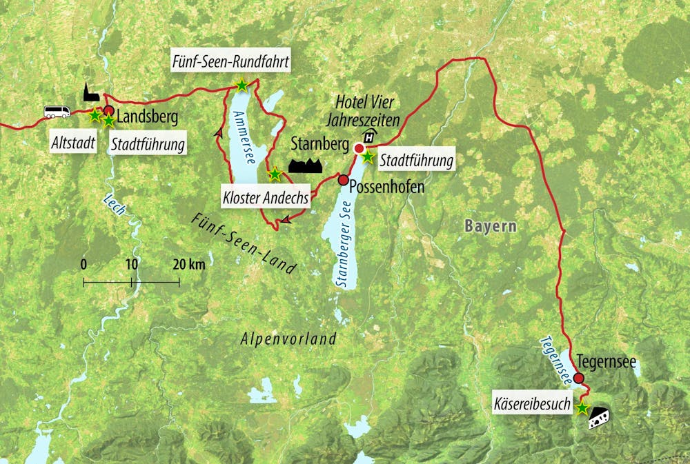 Ihre Reiseroute – © Eberhardt TRAVEL