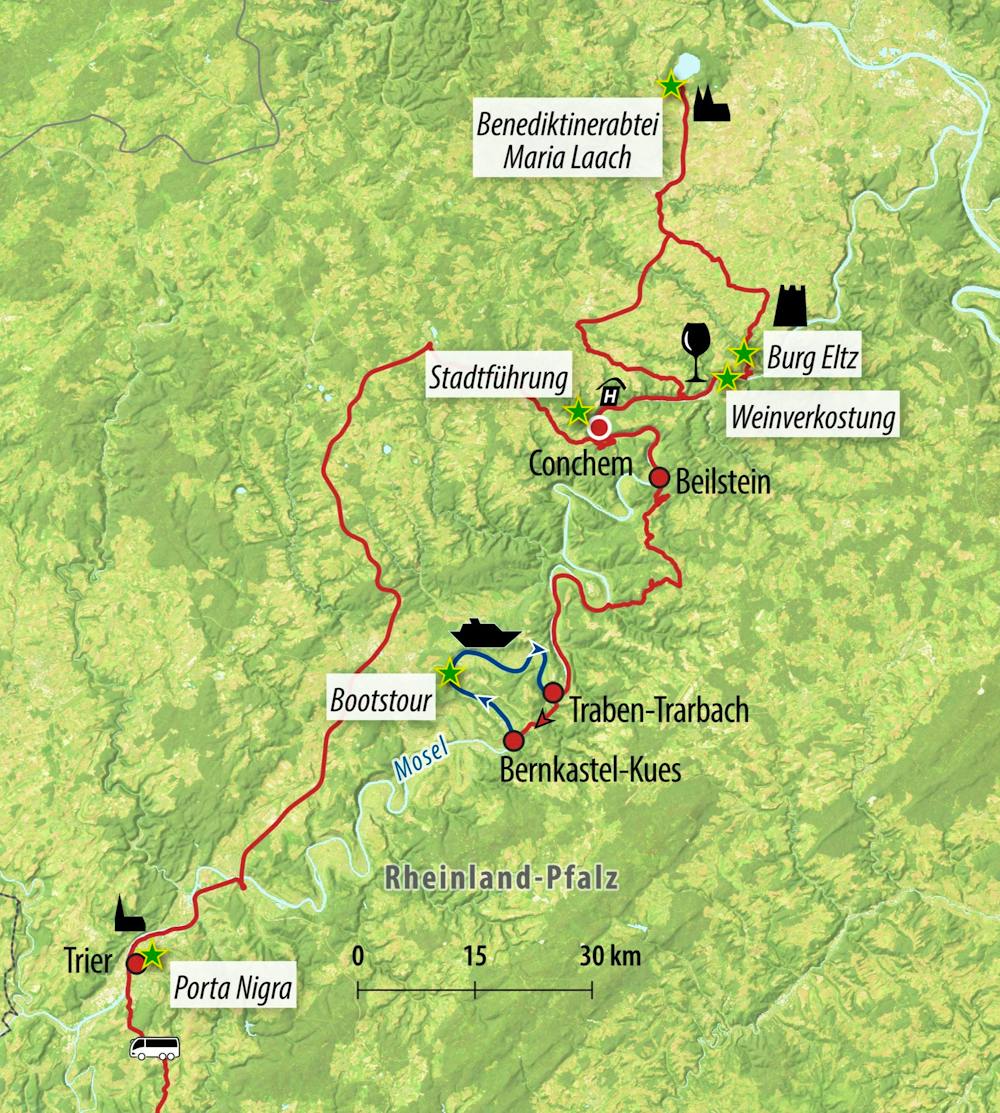 Ihre Reiseroute – © Eberhardt TRAVEL
