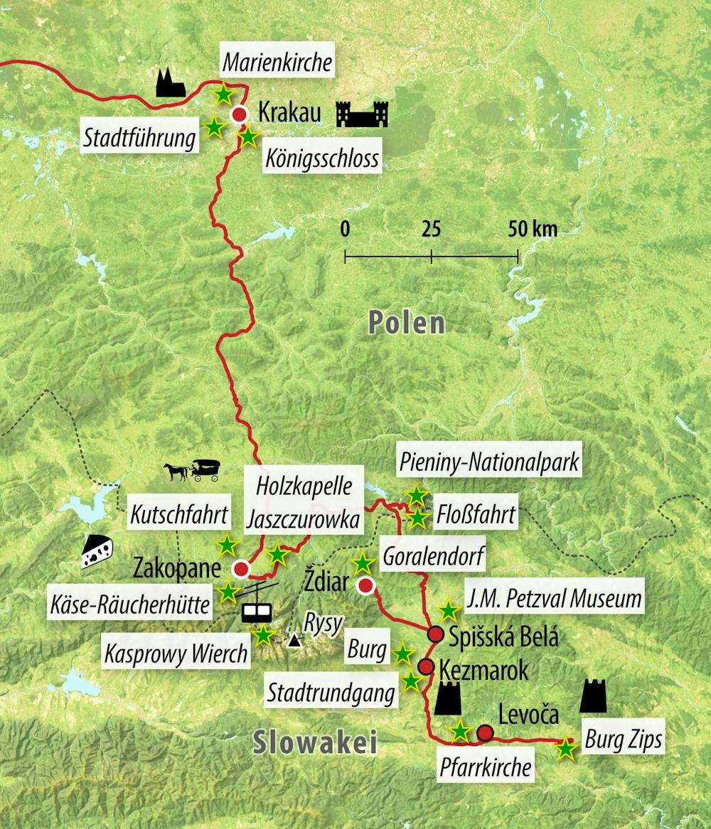 Ihre Reiseroute – © Eberhardt TRAVEL