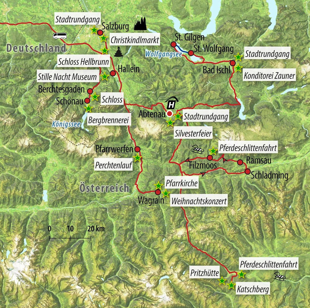 Ihre Reiseroute – © Eberhardt TRAVEL