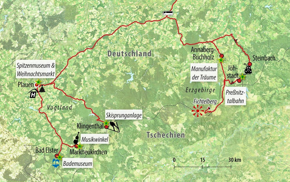 Ihre Reiseroute DE-WWPLA – © Eberhardt TRAVEL 