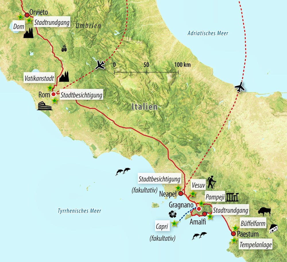 Ihre Reiseroute – © Eberhardt TRAVEL