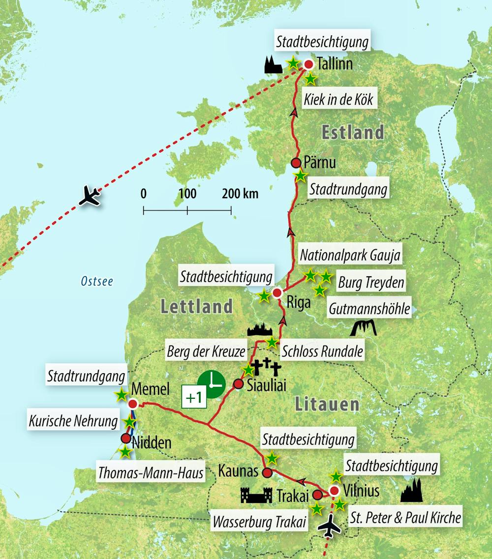 Ihre Reiseroute – © Eberhardt TRAVEL