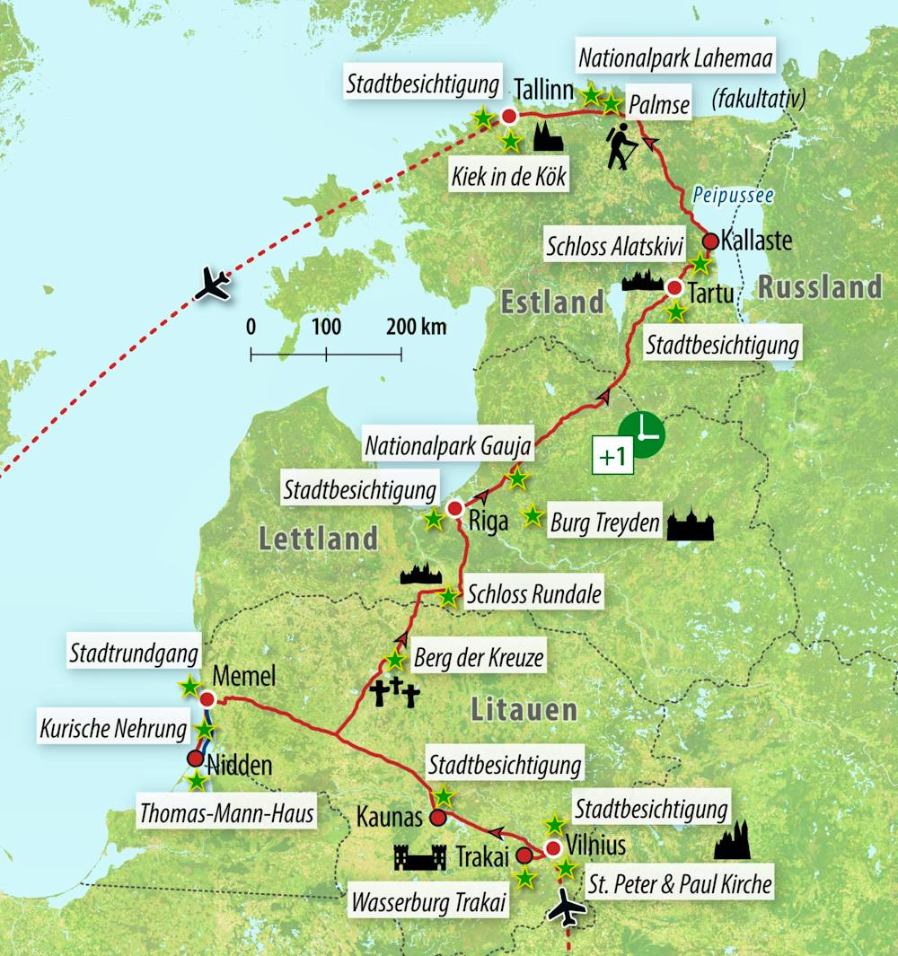 Ihre Reiseroute – © Eberhardt TRAVEL