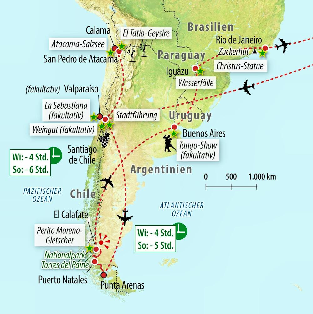 Ihre Reiseroute – © Eberhardt TRAVEL