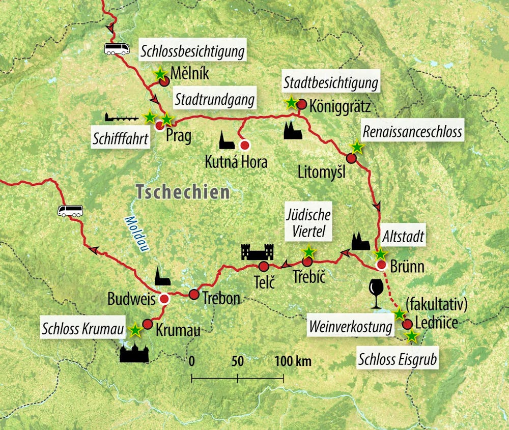 Ihre Reiseroute – © Eberhardt TRAVEL