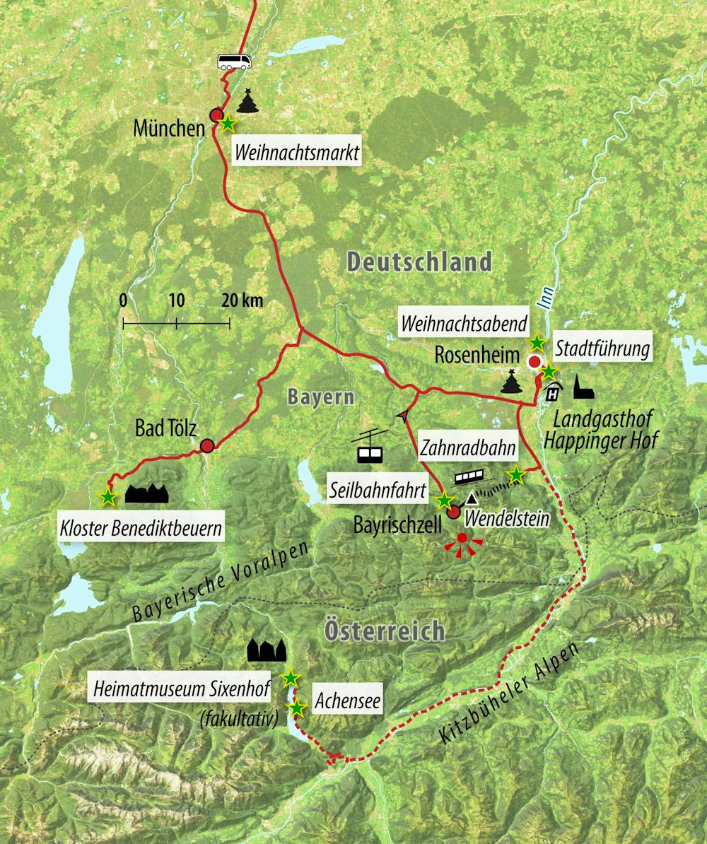 Ihre Reiseroute – © Eberhardt TRAVEL