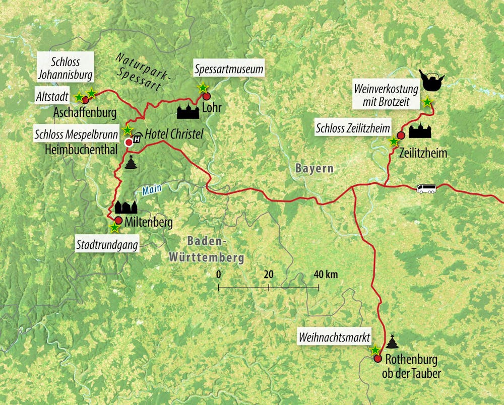 Ihre Reiseroute – © Eberhardt TRAVEL