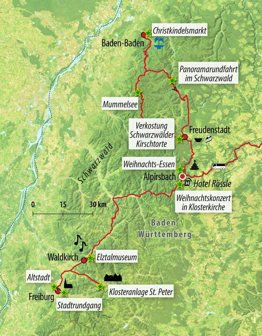 Ihre Reiseroute – © Eberhardt TRAVEL