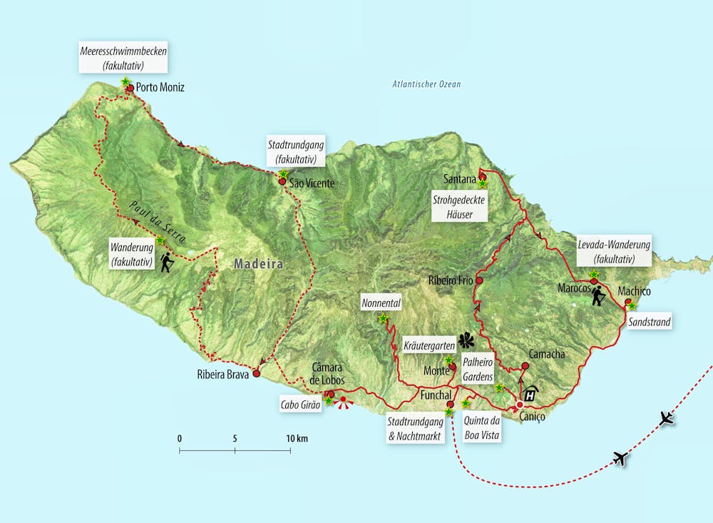 Ihre Reiseroute GO-WWMAD – © Eberhardt TRAVEL