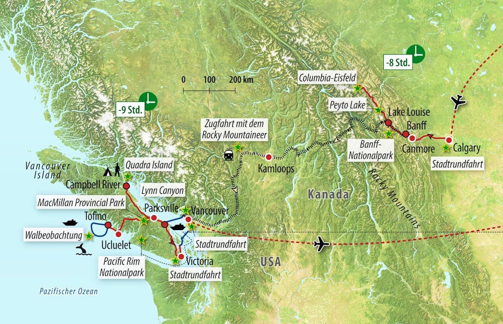 Ihre Reiseroute – © Eberhardt TRAVEL