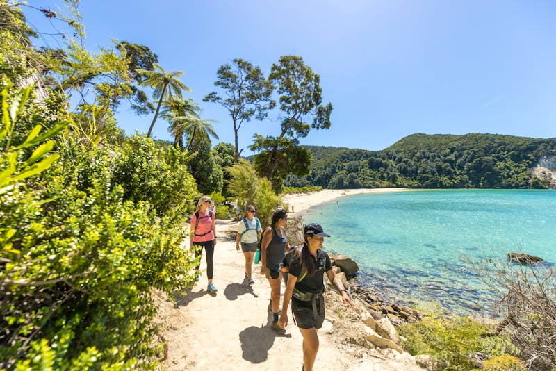 Küstenwanderung im Abel Tasman Nationalpark - &copy;Miles Holden - Tourism New Zealand