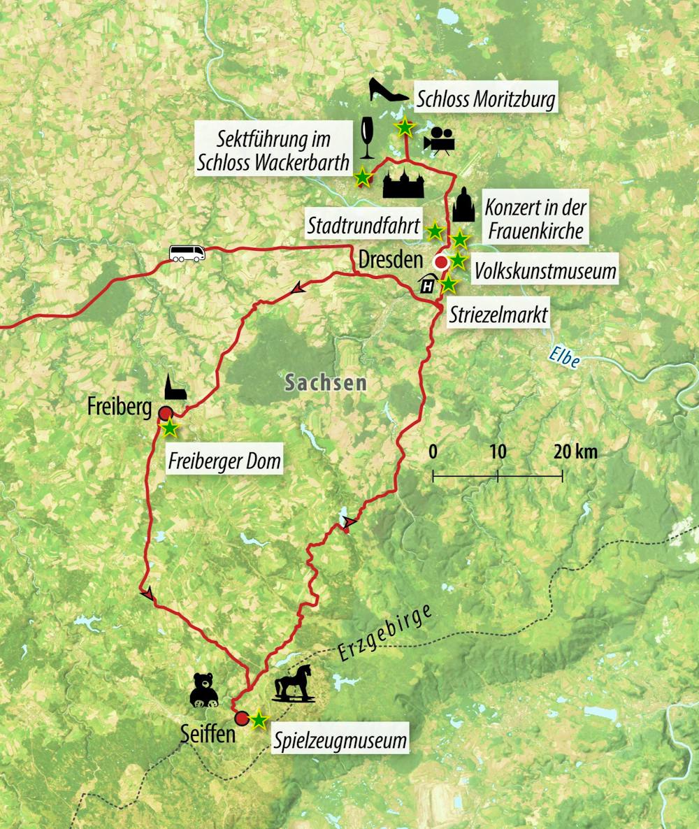Ihre Reiseroute – © Eberhardt TRAVEL