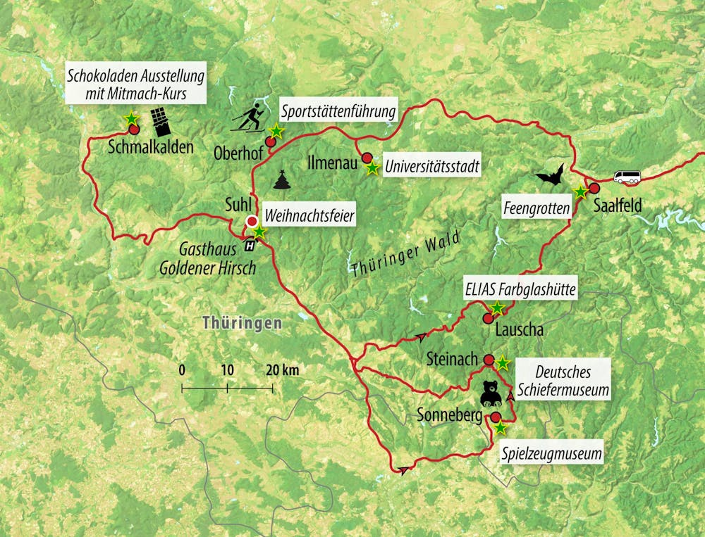 Ihre Reiseroute – © Eberhardt TRAVEL