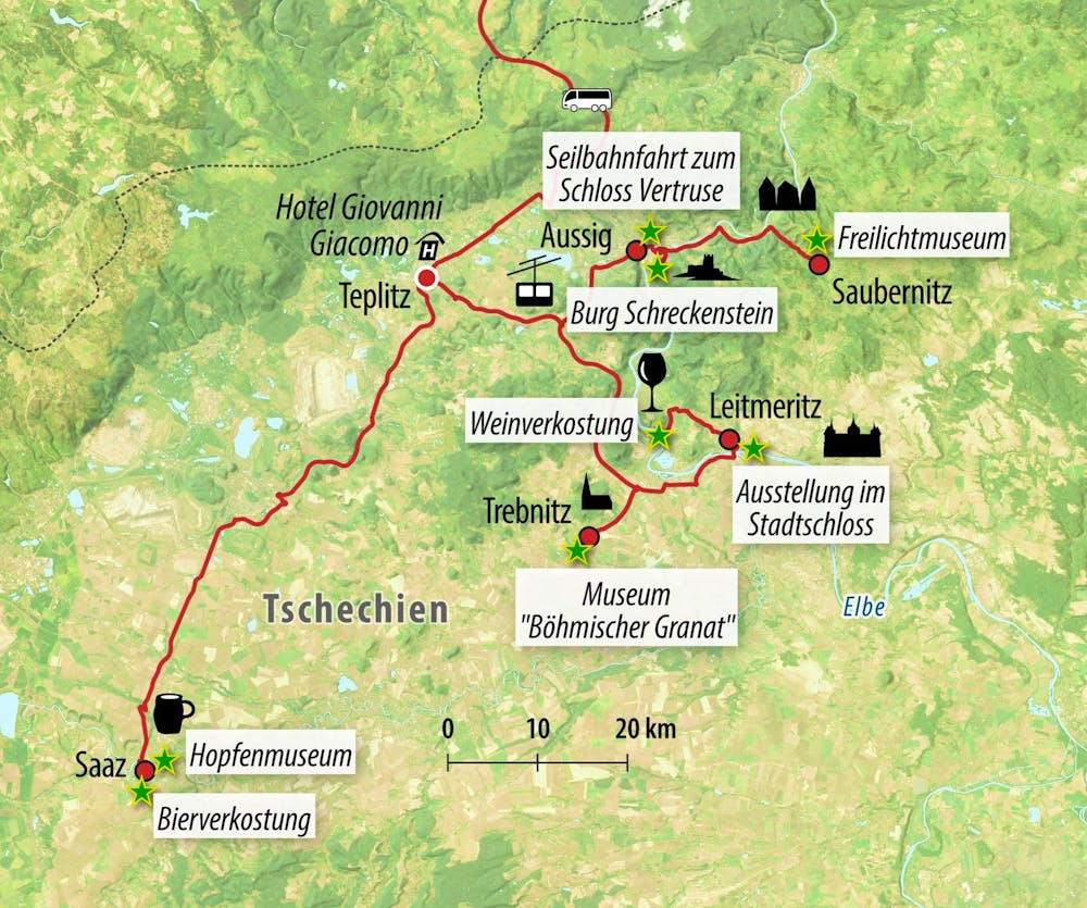 Ihre Reiseroute – © Eberhardt TRAVEL
