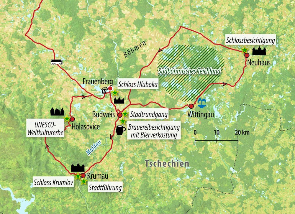 Ihre Reiseroute – © Eberhardt TRAVEL