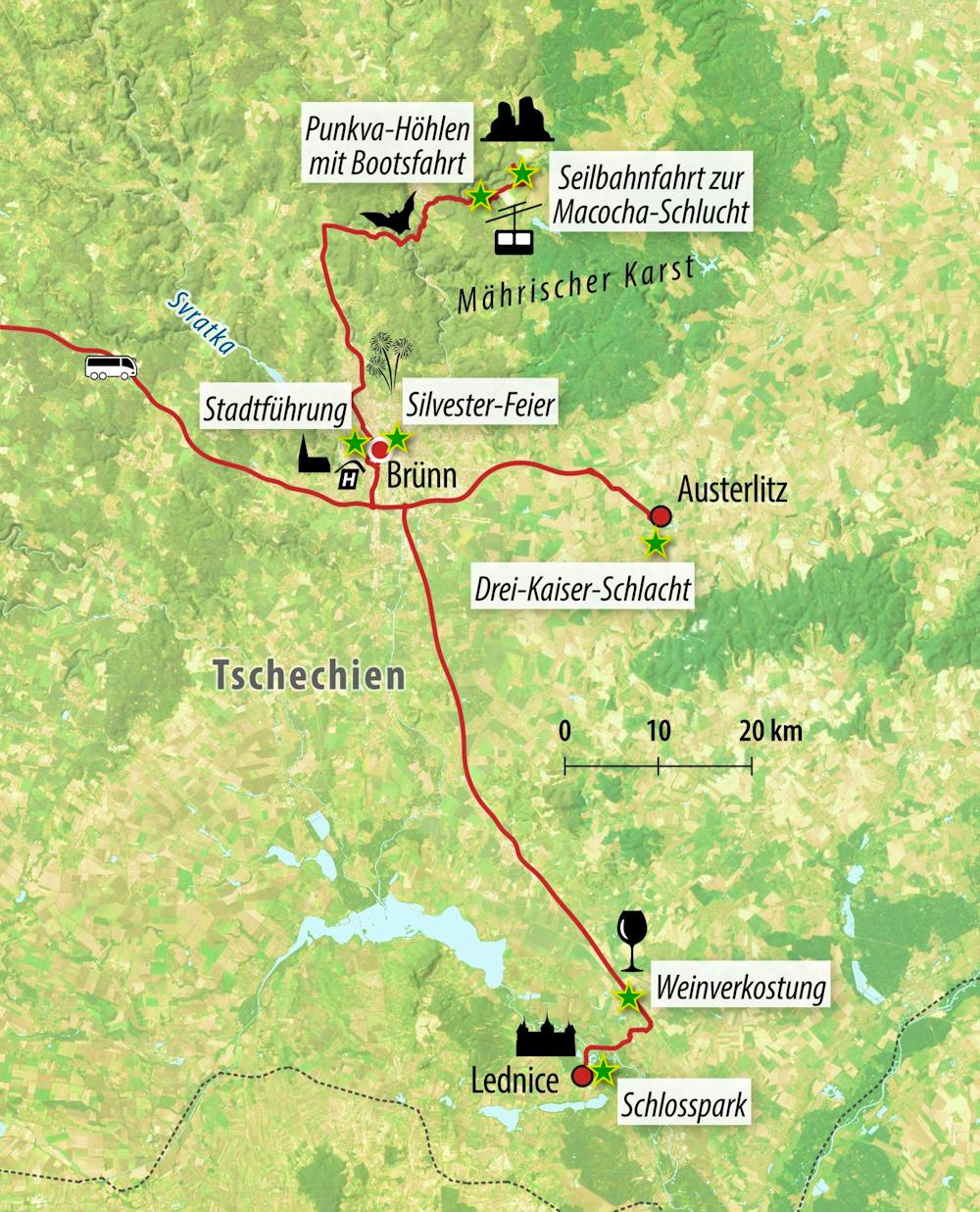 Ihre Reiseroute – © Eberhardt TRAVEL