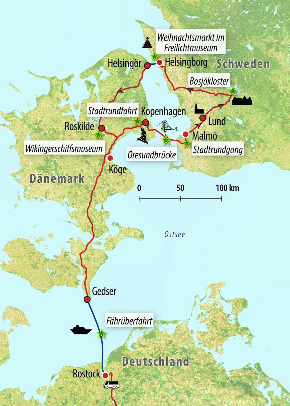 Ihre Reiseroute – © Eberhardt TRAVEL